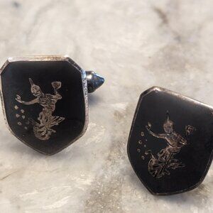 Vintage Nielloware Cufflinks